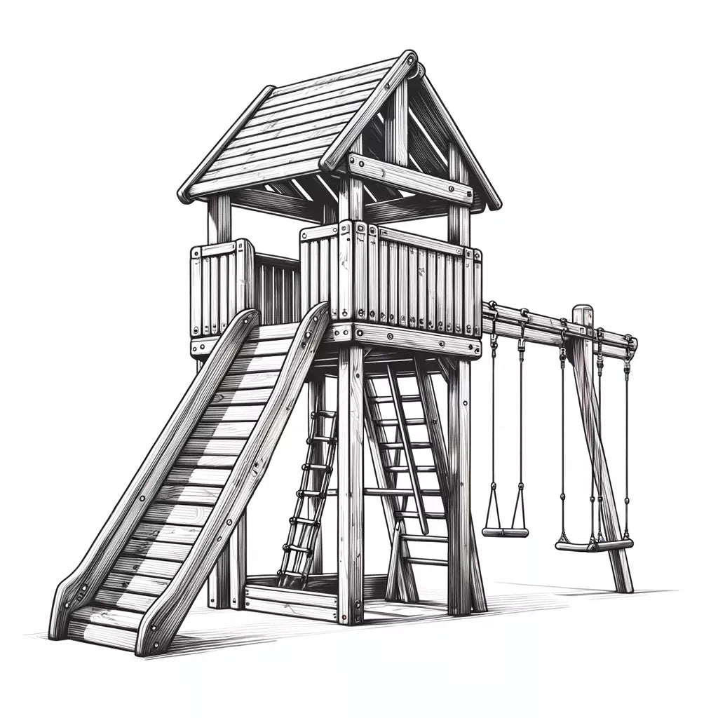 Play Towers for Kids | Wooden Adventure Playhouses & Climbing Frames ...