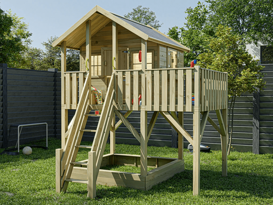 Big House XL Wooden Playhouse - Prestige Garden