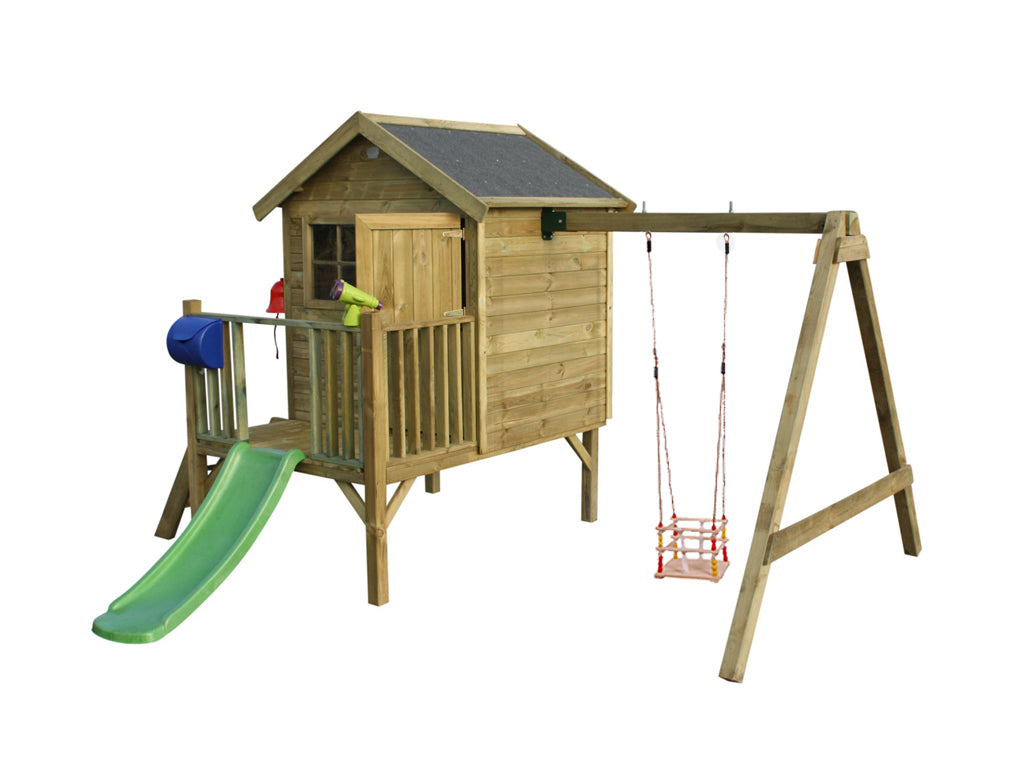 Wooden Playhouse Funny L - Prestige Garden