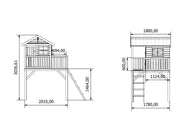 Funny XXL Wooden Playhouse- Prestige Garden