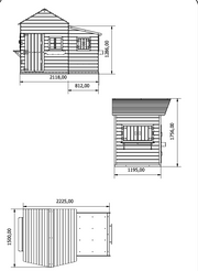 Butterfly XL Wooden Playhouse - Prestige Garden