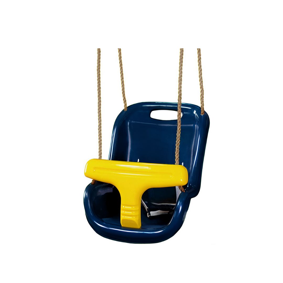 Kids High back Deluxe Baby Swing Seat with T- Bar - Blue