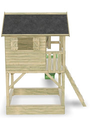 Big House Tom Wooden Playhouse with Sandbox - Prestige Garden