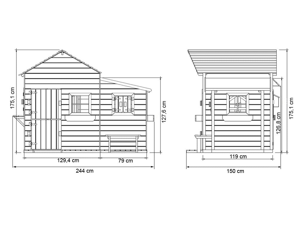 Butterfly Wooden Playhouse - Prestige Garden