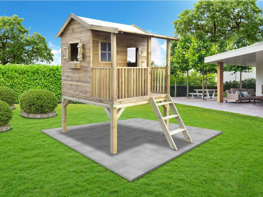 Saloon on Platform Wooden Playhouse - Prestige Garden