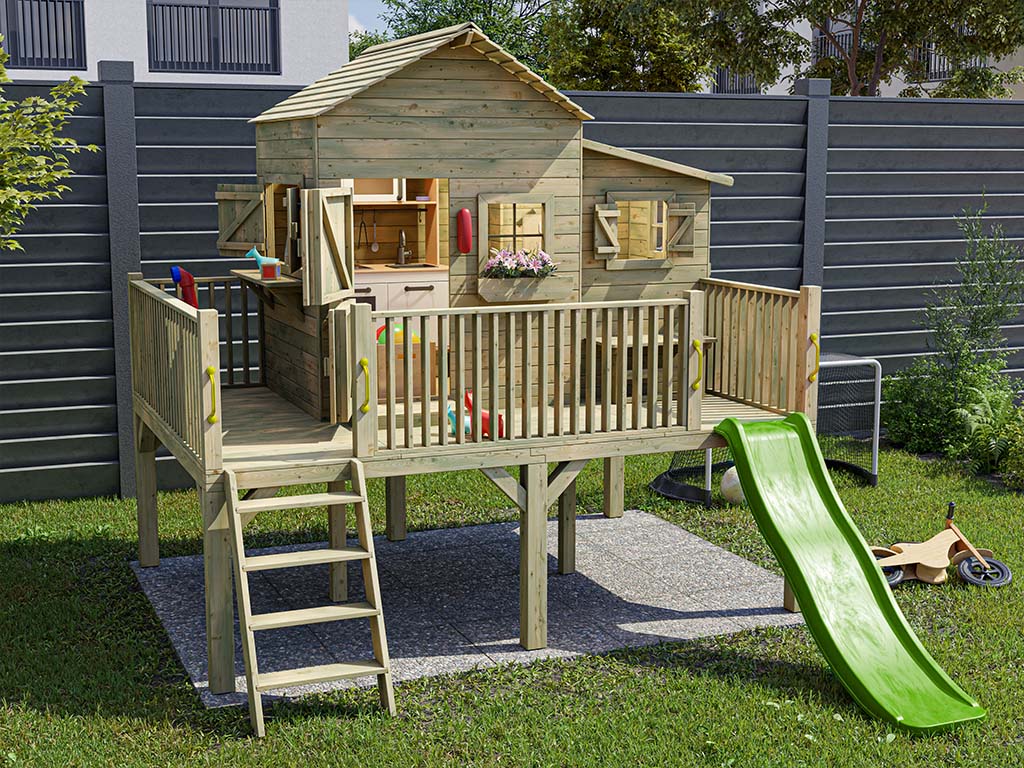 Wooden Playhouses on Stilts Raised Outdoor Playhouses outdoorplayh